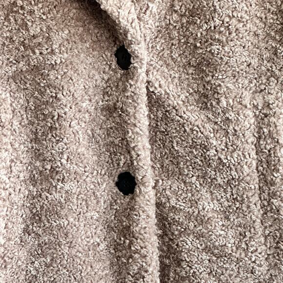 Zara brown teddy soft textured coat size‎ XS - Picture 7 of 11